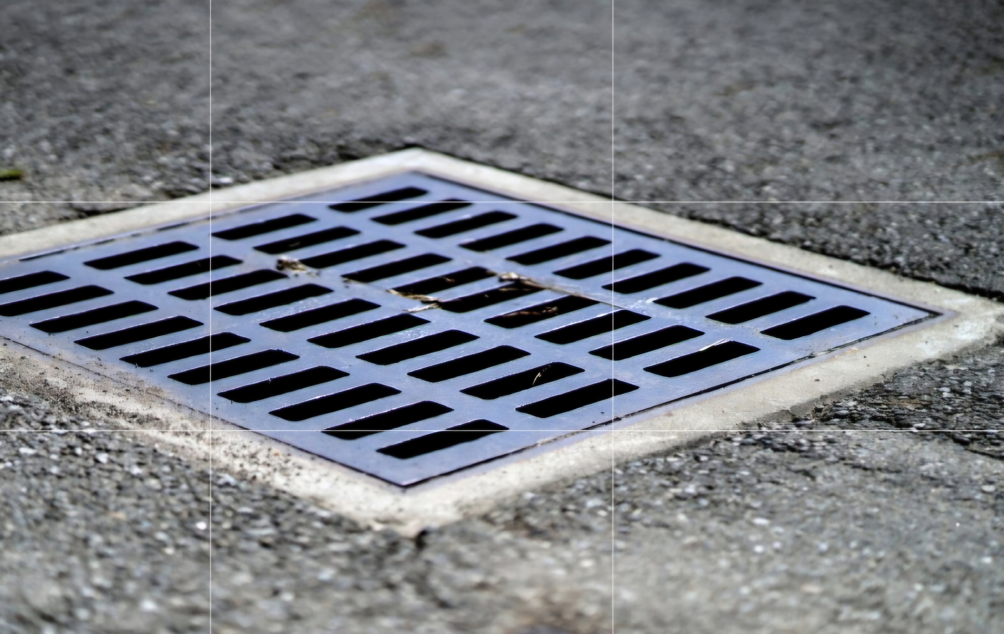 Catch basin grate restored