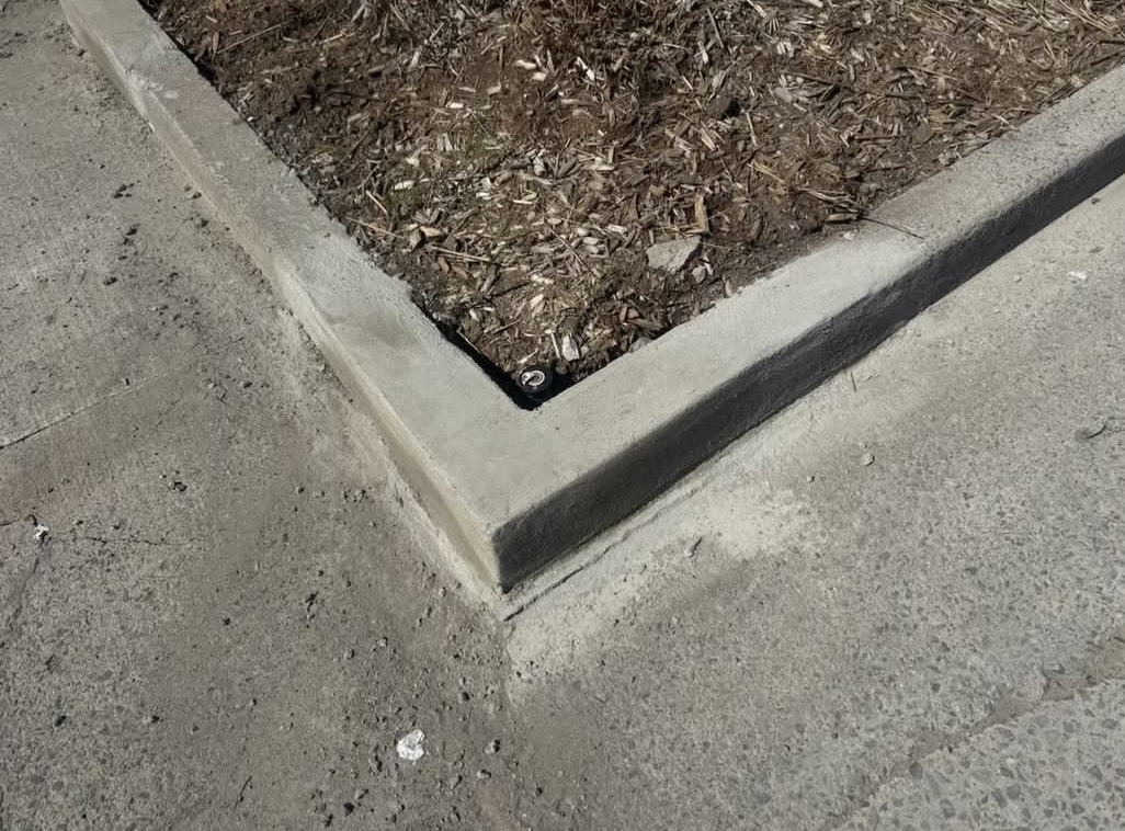 Curb restabilization complete