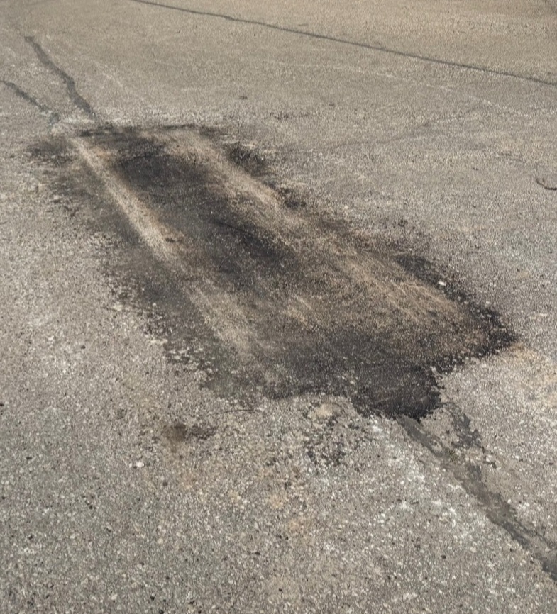 Pothole after — seamless finish